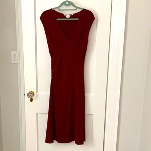 Maroon stretch dress